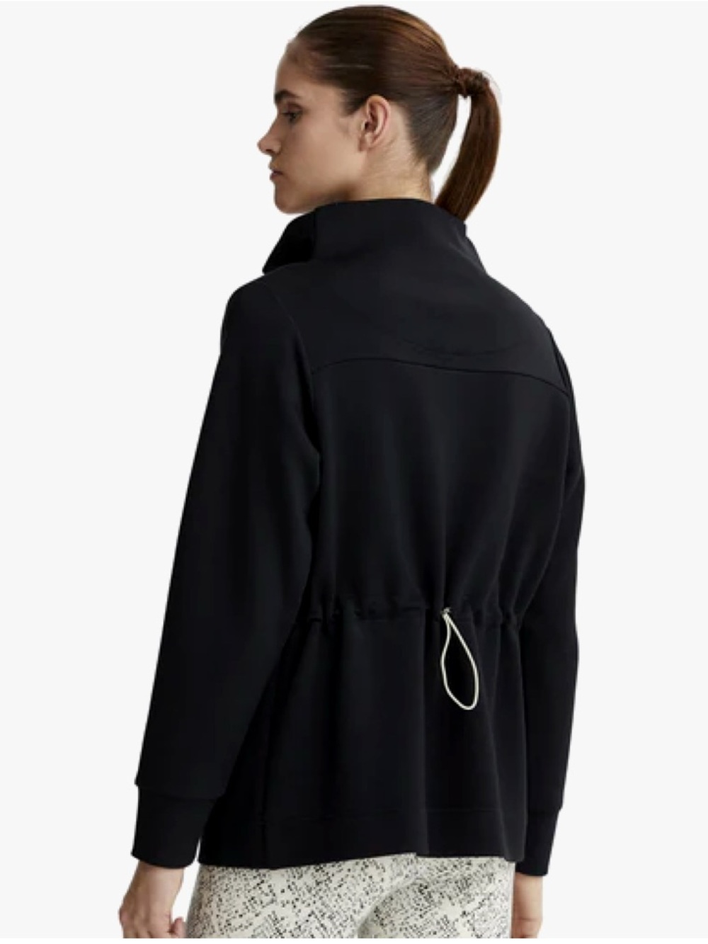 Varley Black Bristol L Cinch-Waist Jacket